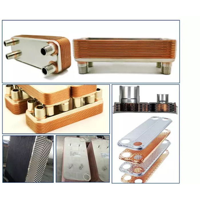 Copper Stainless Steel 80 Plate Brazed Plate Heat Exchanger